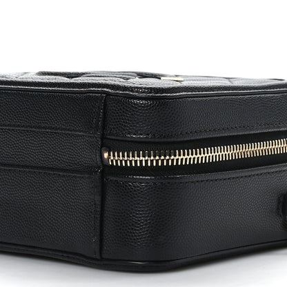 Chanel Caviar Quilted Small CC Filigree Vanity Case Black 9 of 9