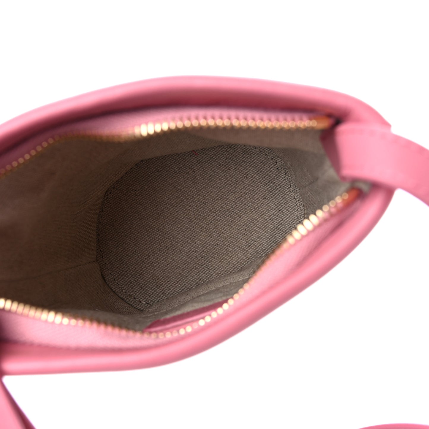 Pebbled Calfskin Mini Zip Bucket Bag Pink