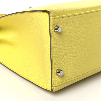 Hermes Epsom Kelly Sellier 32 Lime 9 of 12