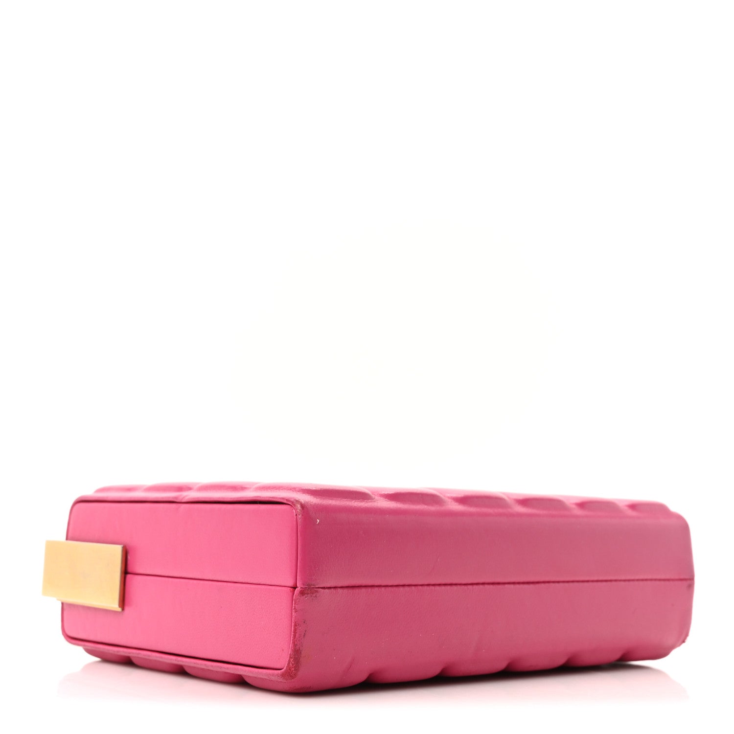 Chanel Lambskin Chocolate Bar Lock Clutch Bag Pink 1795566