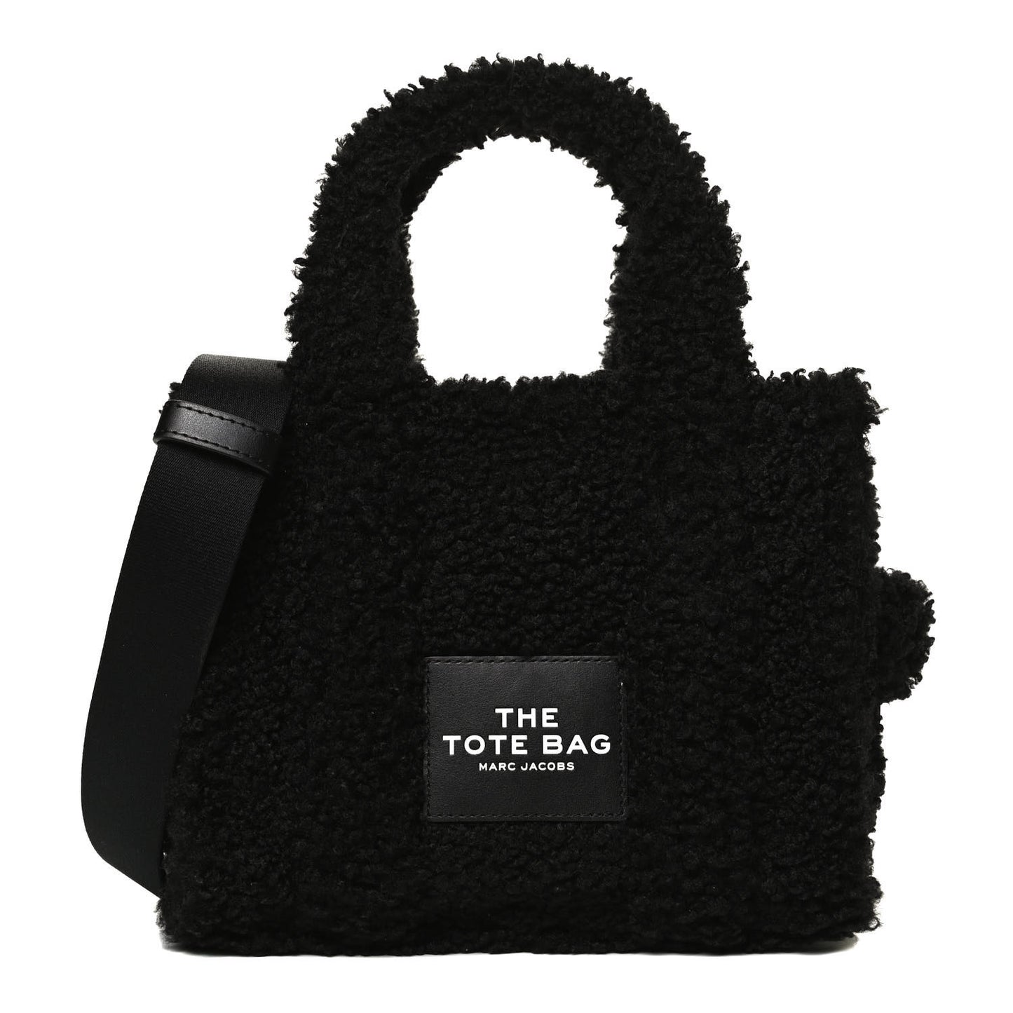 Polyester Cotton The Teddy Traveler Tote Bag Black