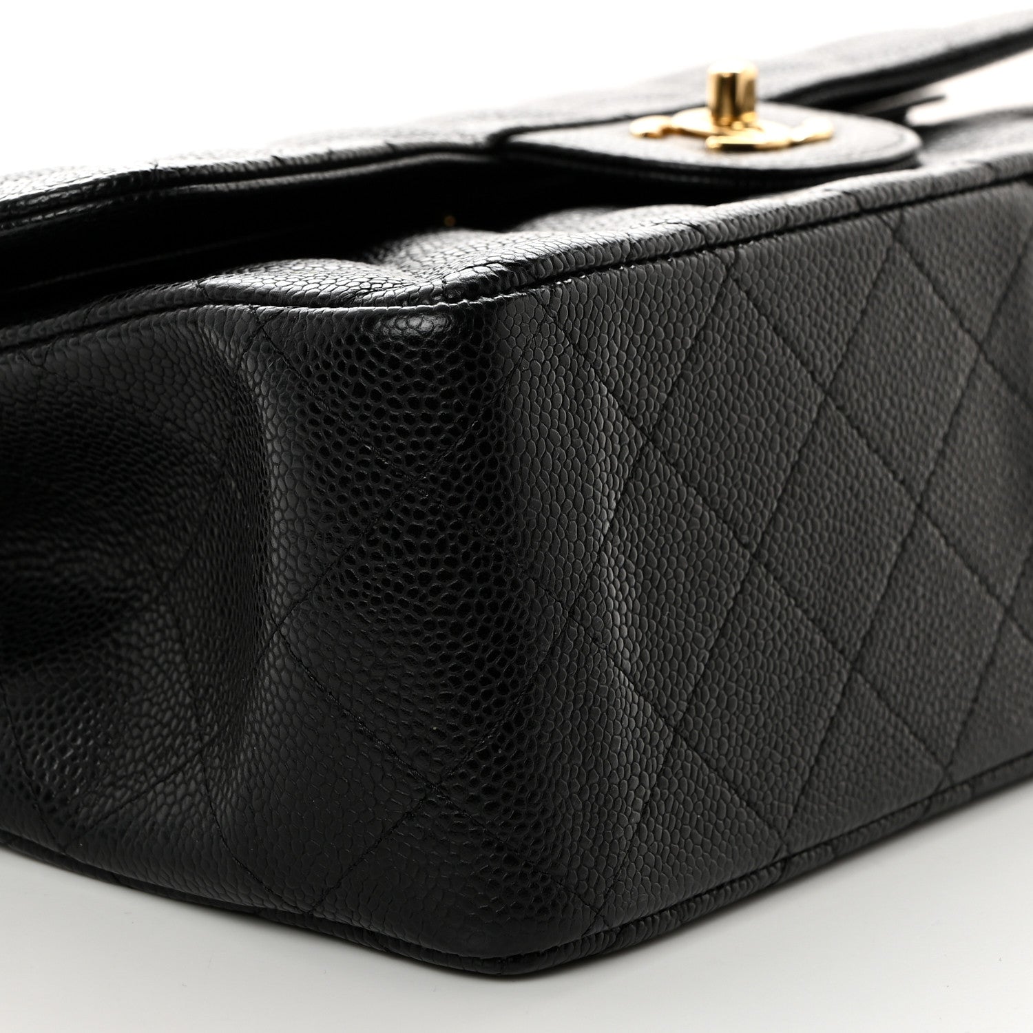 Chanel Caviar Quilted Jumbo Double Flap Black 9 of 10