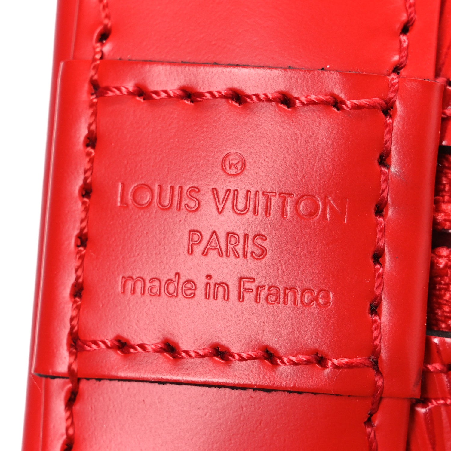 Louis Vuitton Epi Alma BB Castillan Red 6 of 10