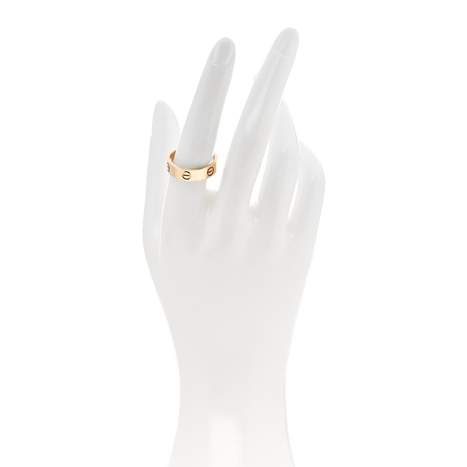 Cartier 18K Yellow Gold 5.5mm LOVE Ring 57 8 2 of 5