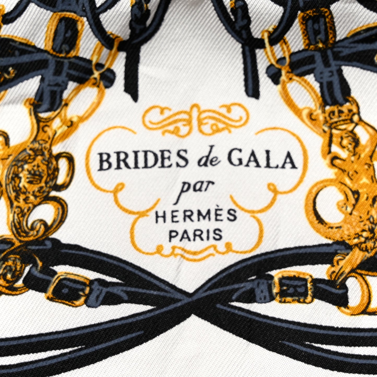 Silk Brides de Gala Nano Scarf 20 Black White Or