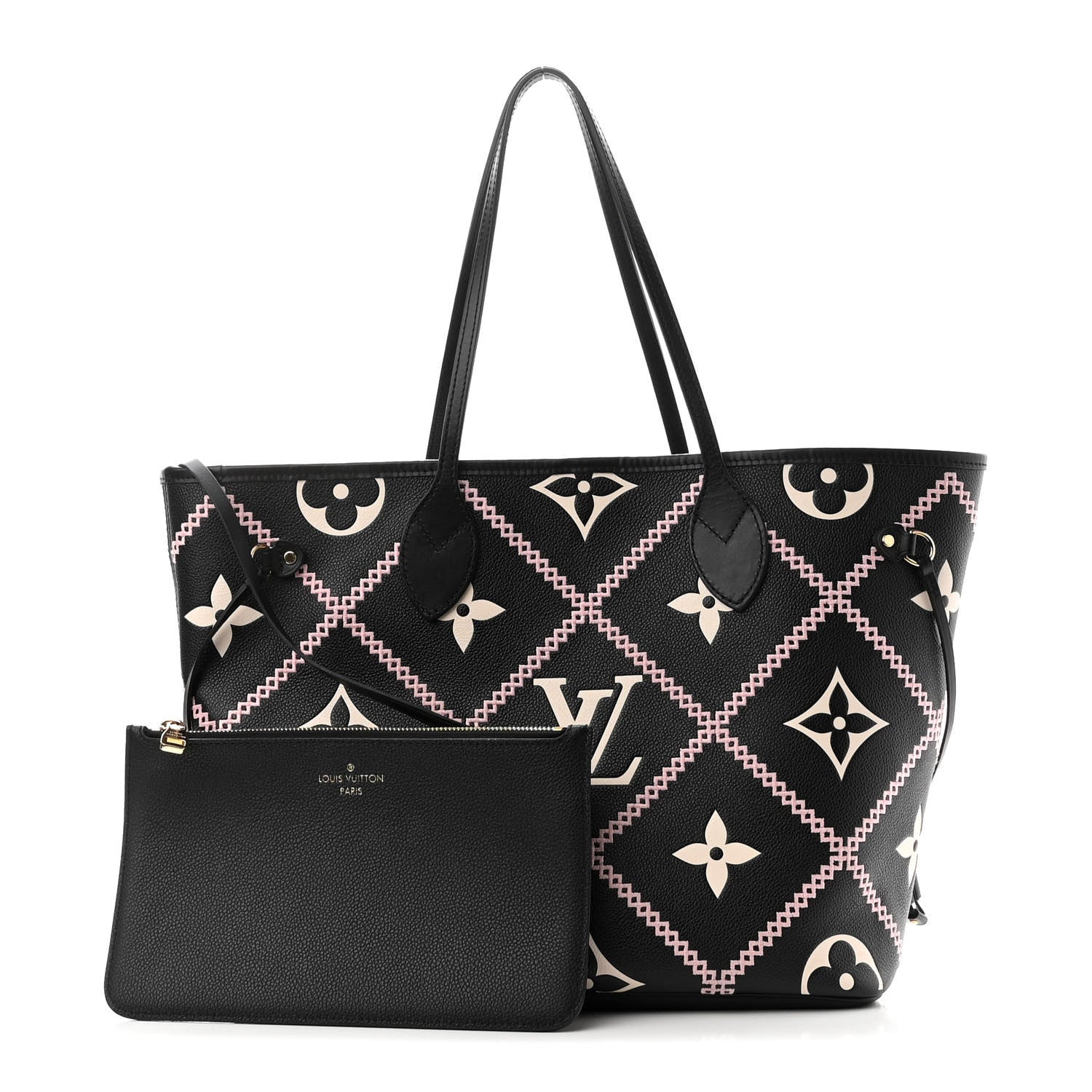 Louis Vuitton Empreinte Monogram Giant Broderies Neverfull MM Black 1 of 10