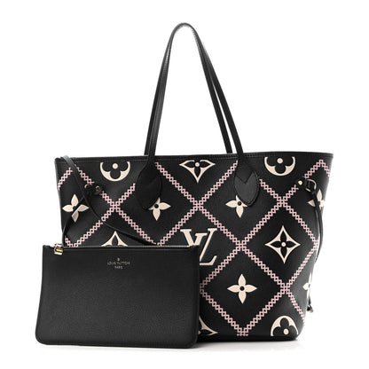 Louis Vuitton Empreinte Monogram Giant Broderies Neverfull MM Black 1 of 10