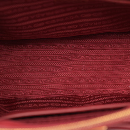 Prada Saffiano Small Galleria Double Zip Rosso 5 of 17