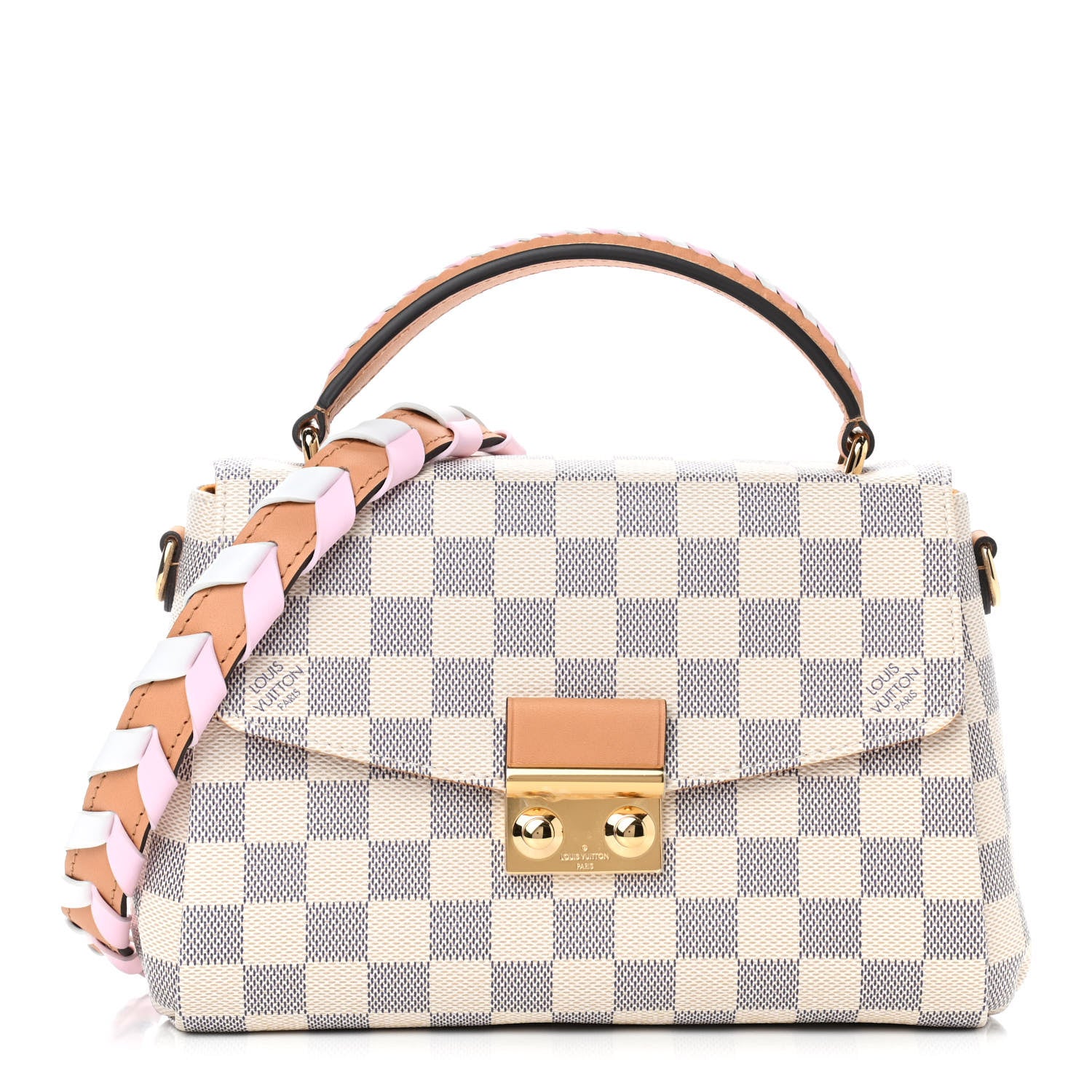Louis Vuitton Damier Azur Braided Croisette Rose 1 of 8