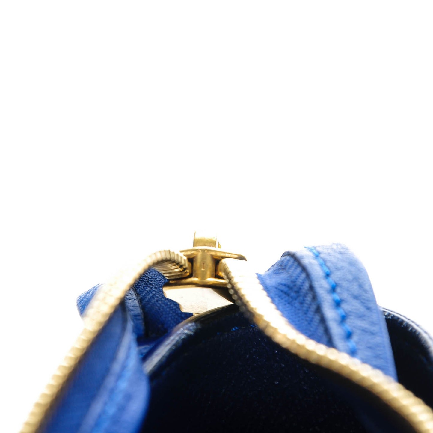 Elephant Calfskin Mini Tri-Color Belt Bag Indigo