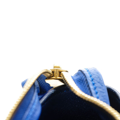 Celine Elephant Calfskin Mini Tri-Color Belt Bag Indigo 7 of 8