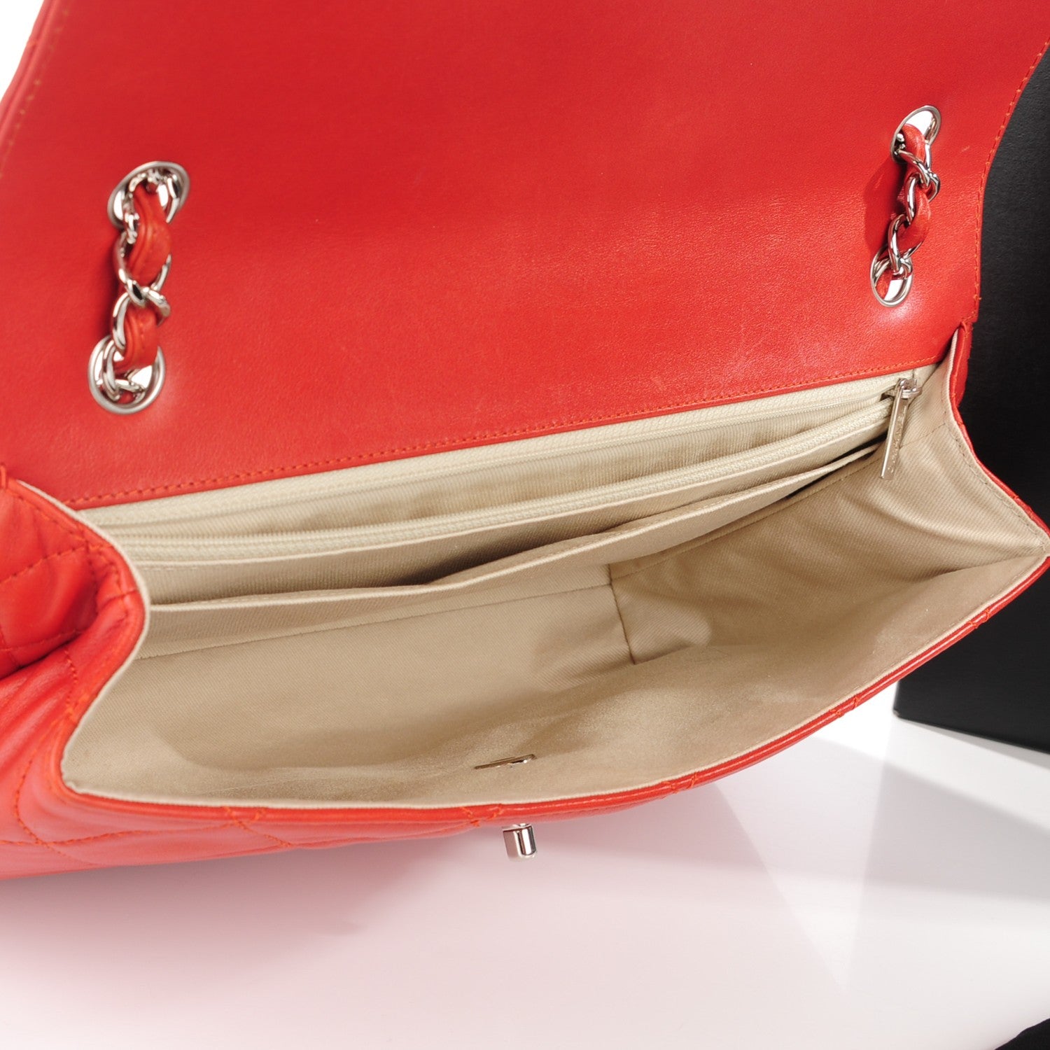 Chanel Calfskin Quilted In The Business Flap Red 5 of 8