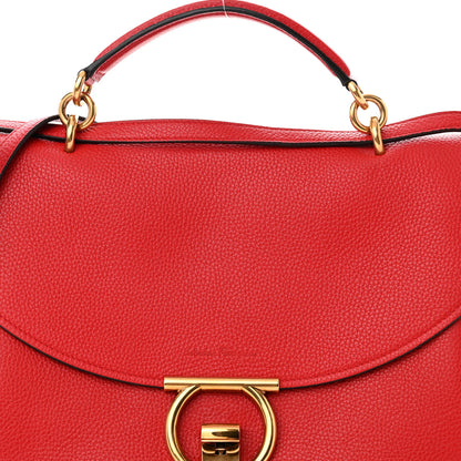 Salvatore Ferragamo Calfskin Medium Margot Top Handle Satchel Lipstick 8 of 13