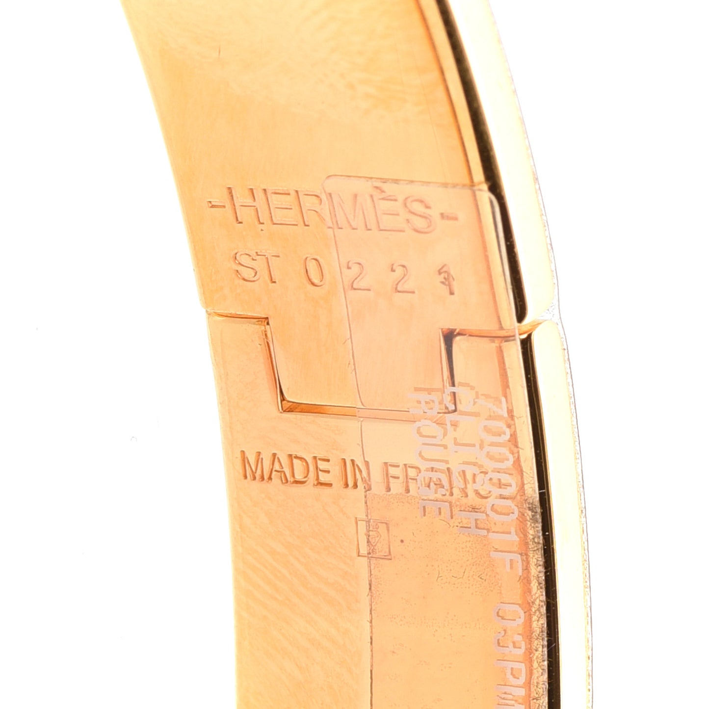 Enamel Narrow Clic Clac H Bracelet PM Rouge