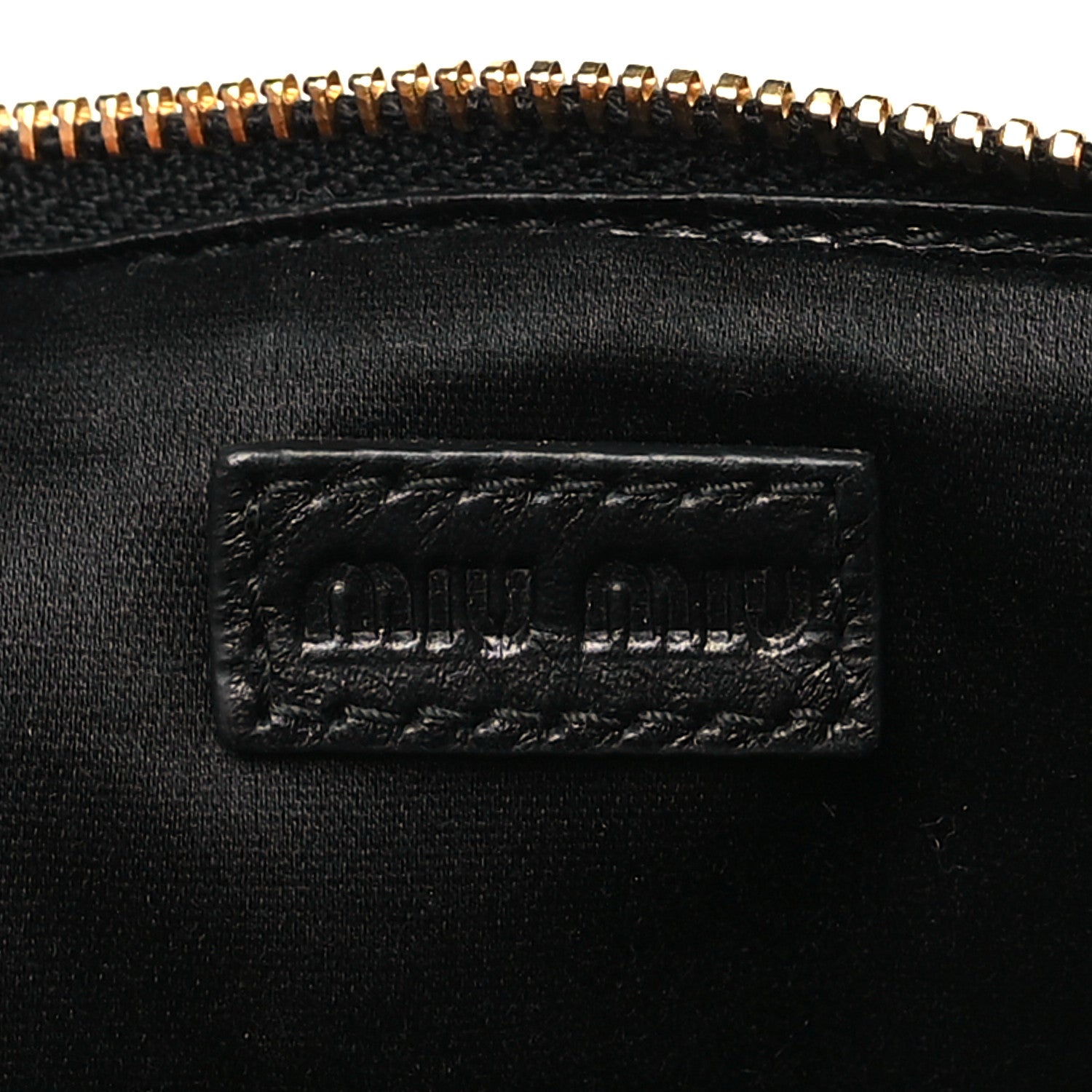 Miu Miu Vitello Lux Matelasse Double Zip Phone Holder Black 7 of 14
