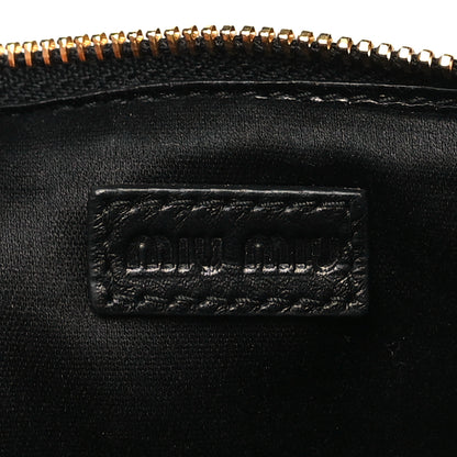 Miu Miu Vitello Lux Matelasse Double Zip Phone Holder Black 7 of 14