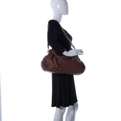 Marc Jacobs Calfskin Quilted Stam Brown 3 of 10