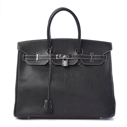 Hermes Chevre de Coromandel Birkin 35 Black 1 of 37