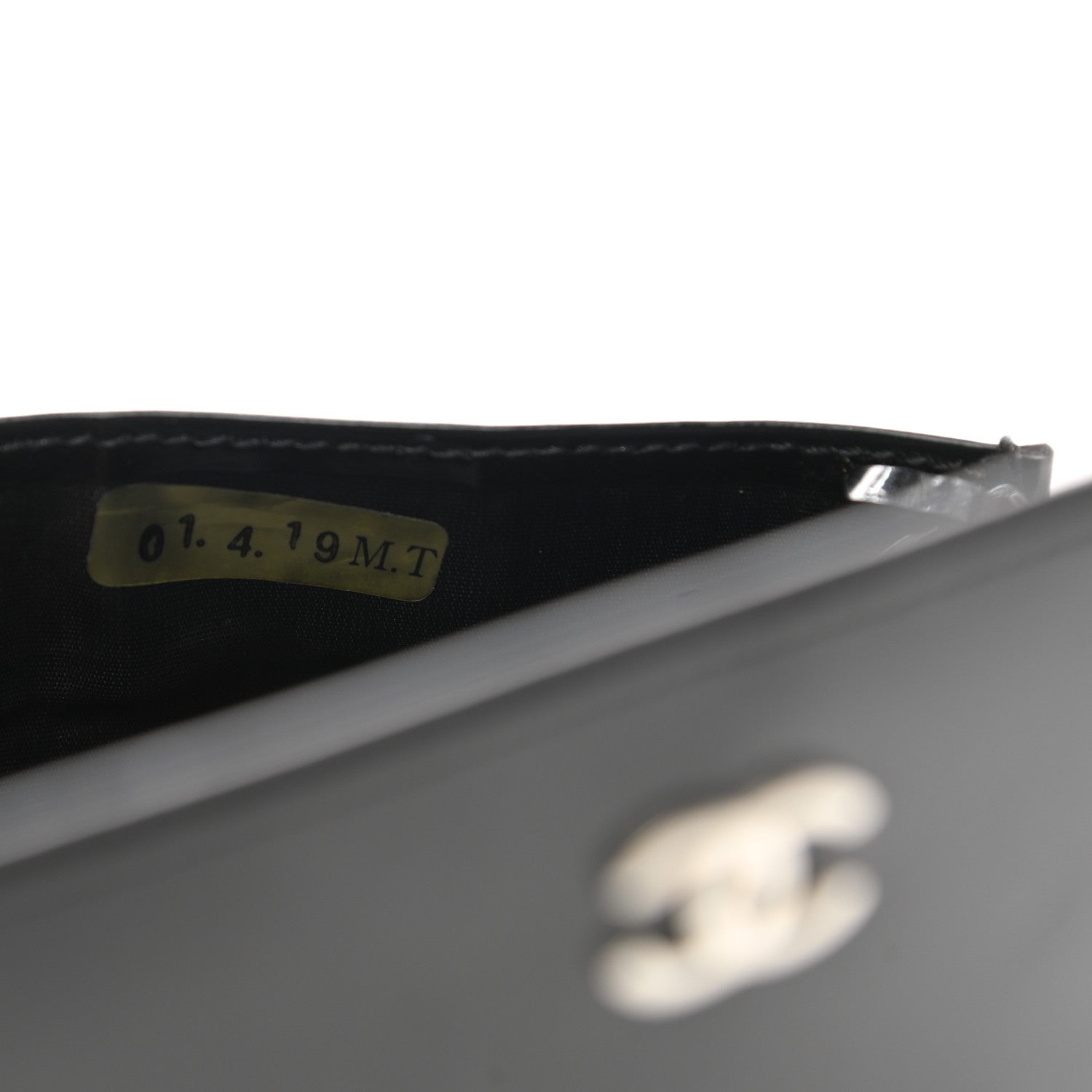 Chanel Patent CC Flap Wallet Black 9 of 10