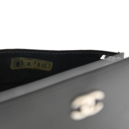 Chanel Patent CC Flap Wallet Black 9 of 10