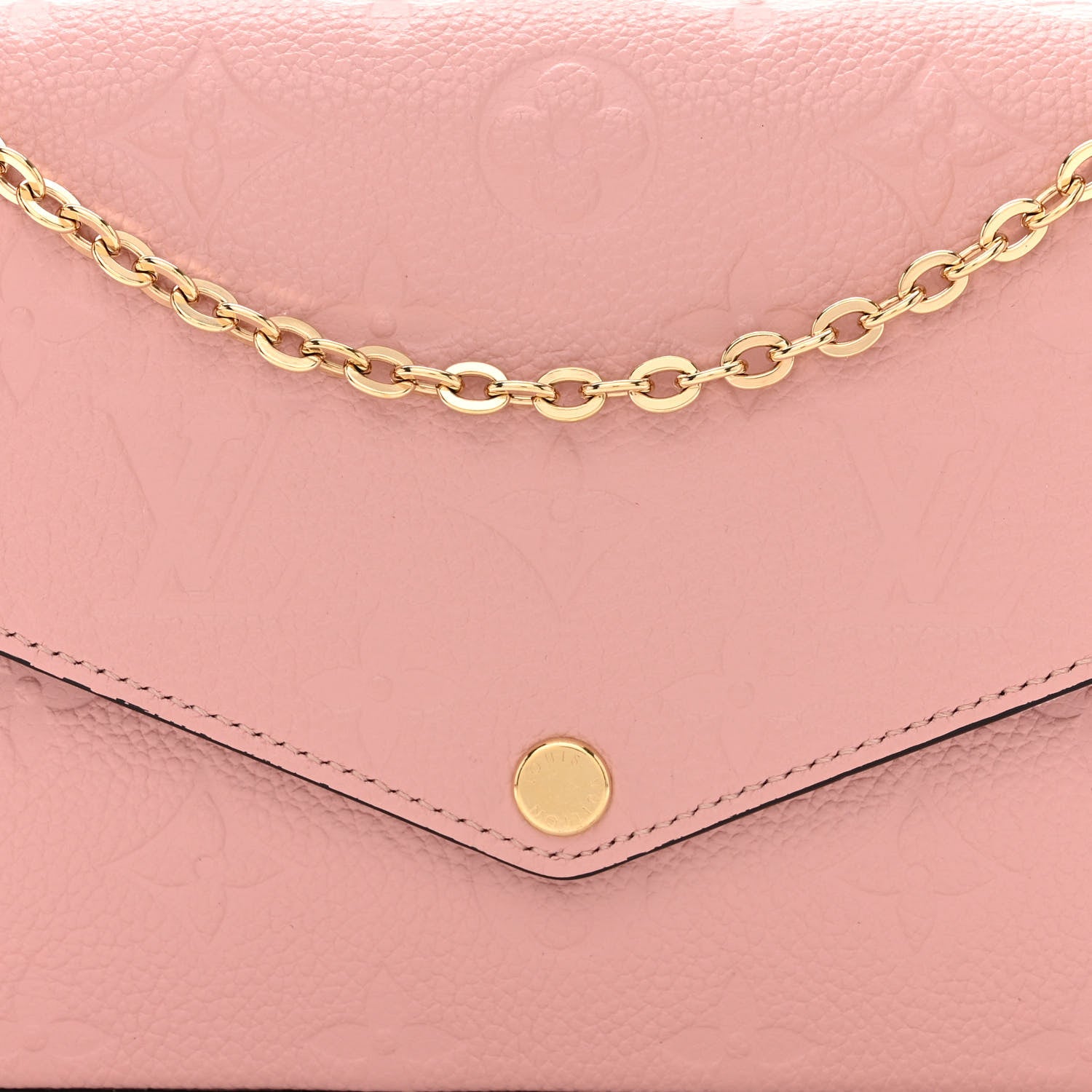 Louis Vuitton Empreinte Pochette Felicie Chain Wallet Rose Poudre 10 of 12