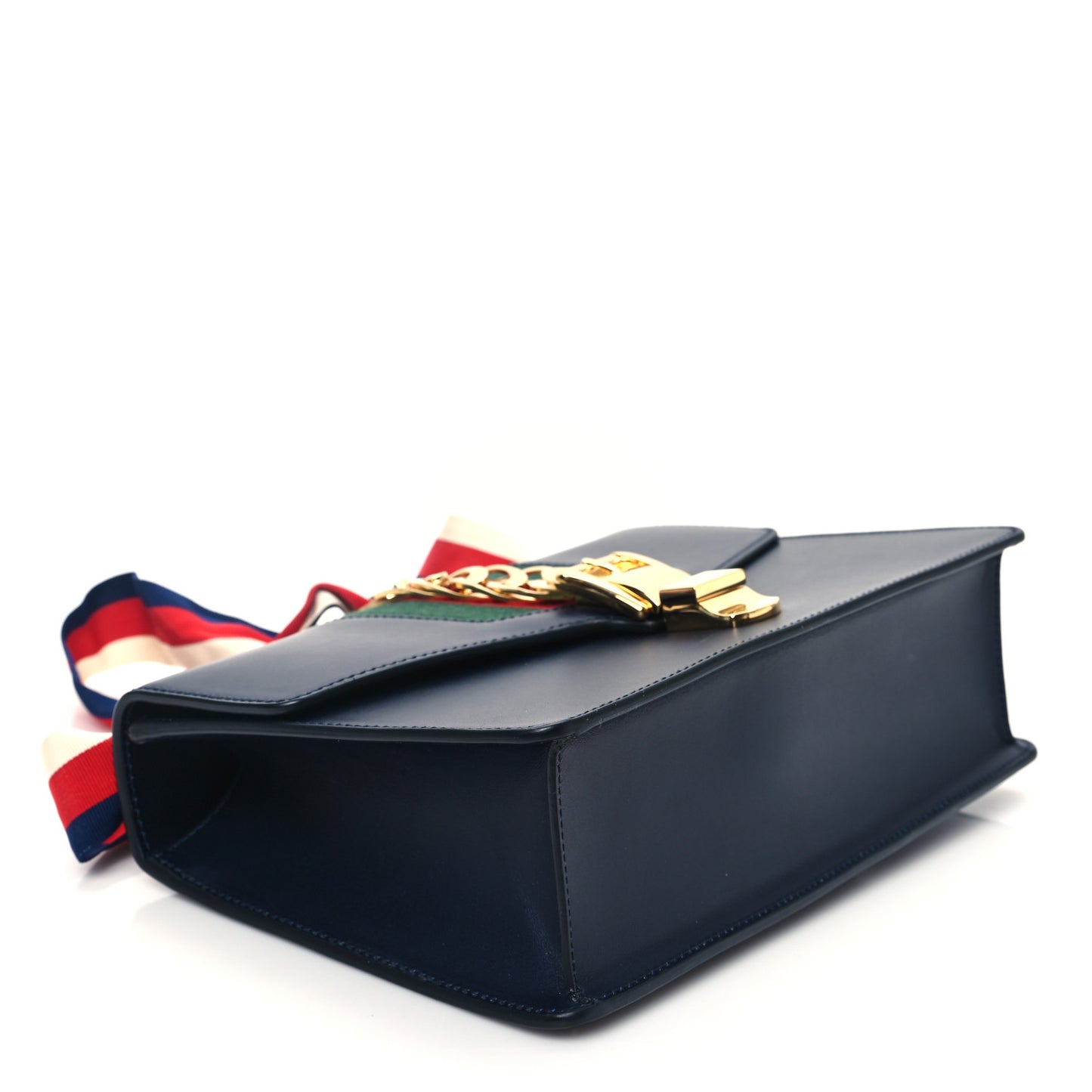 Calfskin Small Sylvie Shoulder Bag Blue Agata