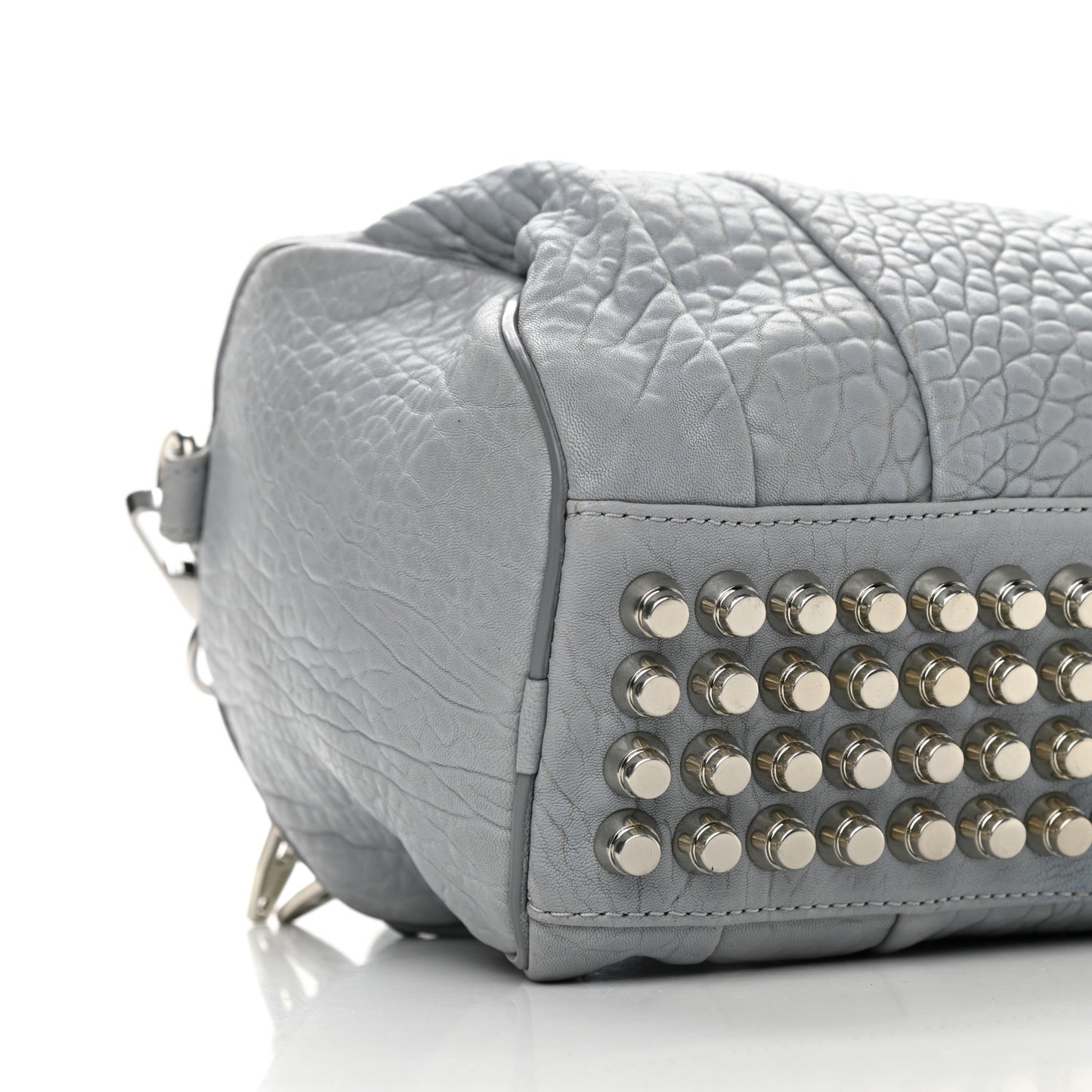 Pebbled Lambskin Rockie Carbon Rodhium Hardware