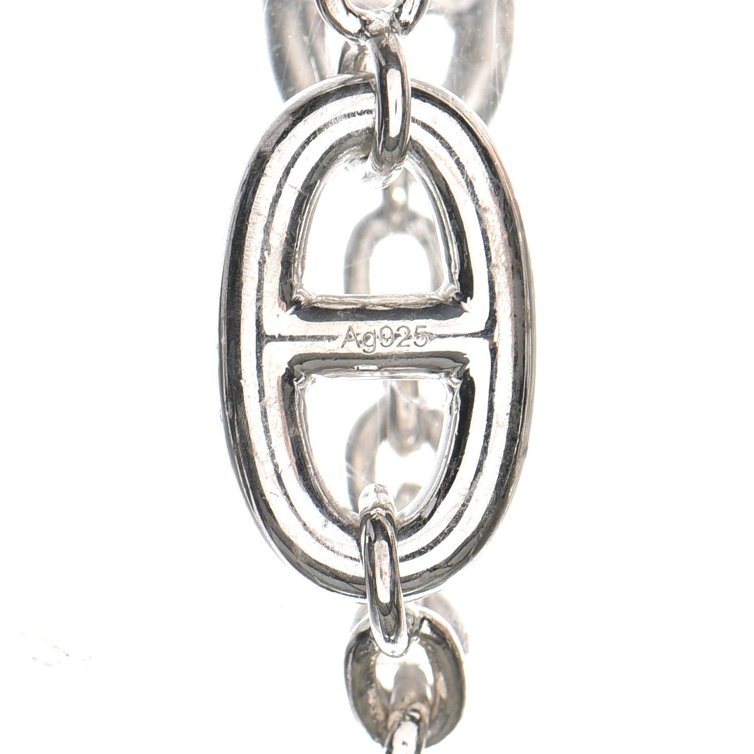Hermes Sterling Silver Farandole Necklace 160 9 of 10