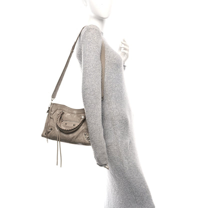 Balenciaga Agneau Arena Silver Hardware Small Le City Beige 2 of 10