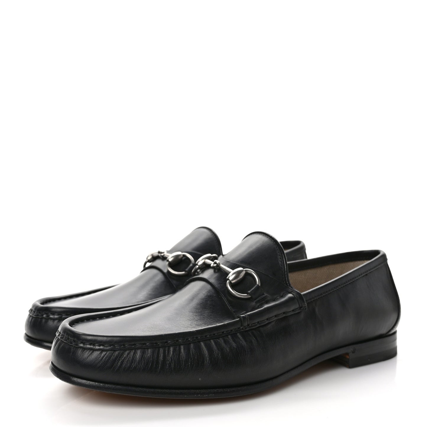Calfskin Mens 1953 Horsebit Loafers 9 Black