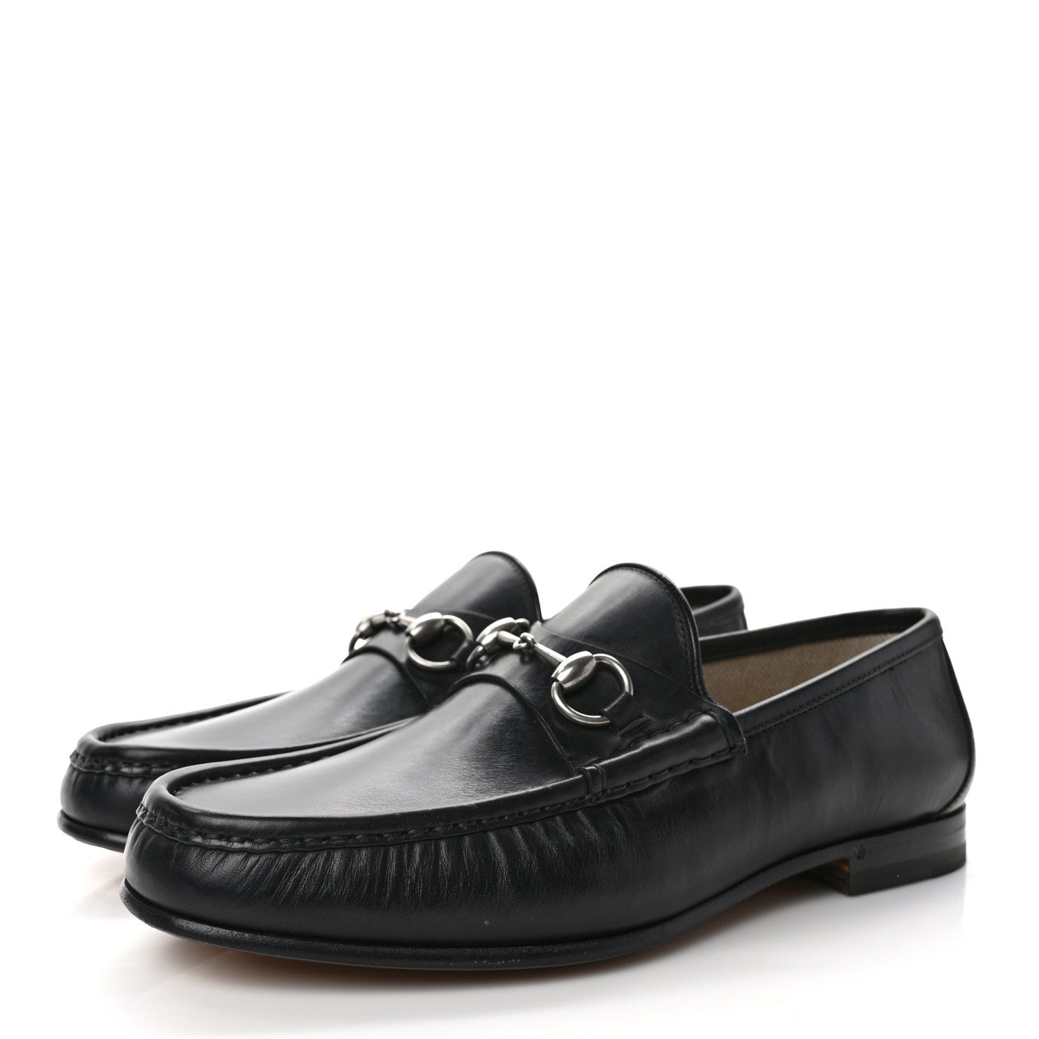 Gucci Calfskin Mens 1953 Horsebit Loafers 9 Black 3 of 8