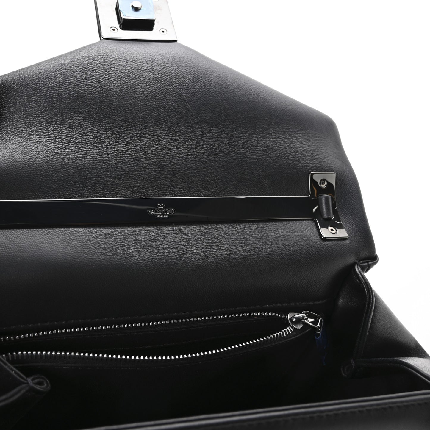 Nappa Small One Stud Top Handle Bag Black