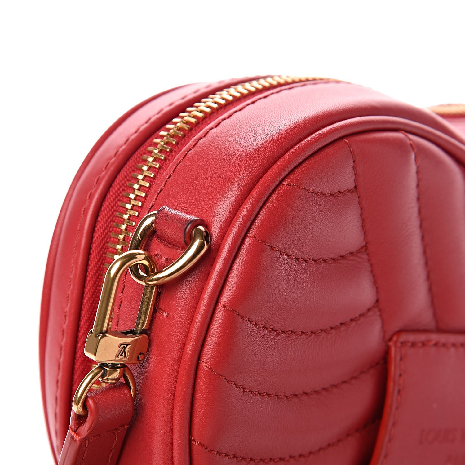 Louis Vuitton Calfskin Embellished New Wave Love Lock Heart Bag Ecarlate 11 of 11