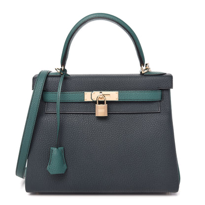Hermes Togo Horseshoe Kelly Retourne 28 Vert Cypress Malachite 1 of 12