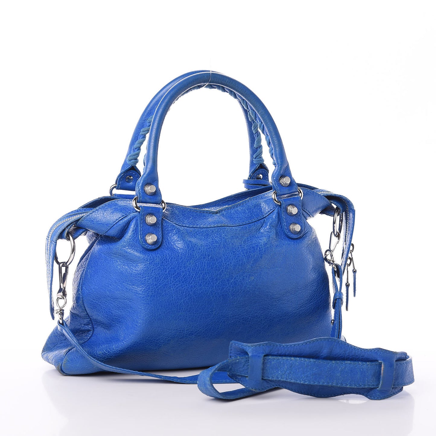 Agneau Giant 12 Silver Hardware Town Bleu Lazuli