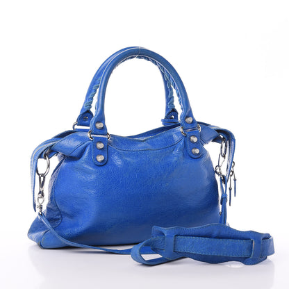 Balenciaga Agneau Giant 12 Silver Hardware Town Bleu Lazuli 5 of 19