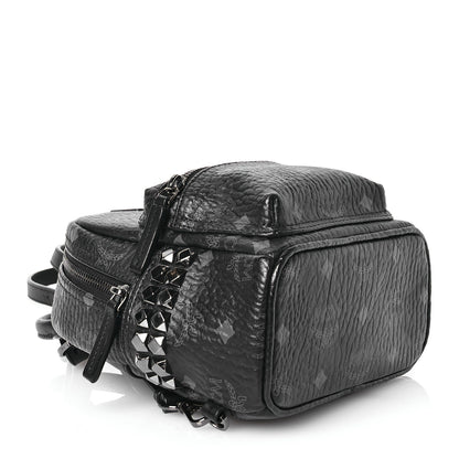 MCM Visetos Side Stud X-Mini Stark Bebe Boo Backpack Black 4 of 14