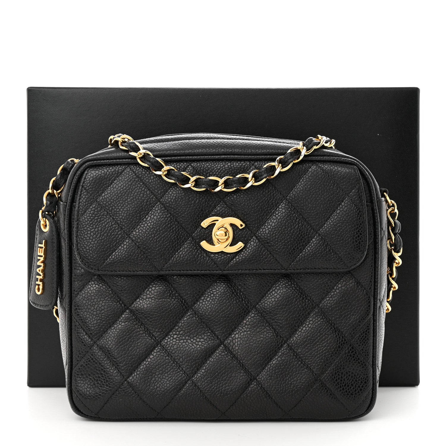Chanel Caviar Quilted Flap Camera Case Black 13 of 13