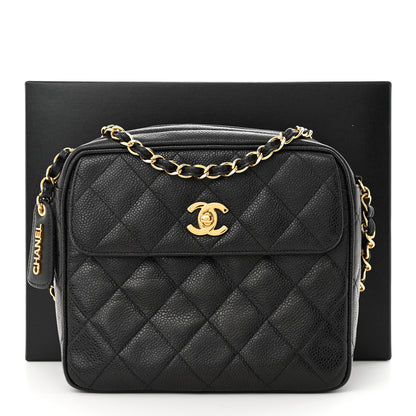 Chanel Caviar Quilted Flap Camera Case Black 13 of 13