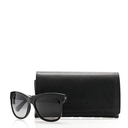 Chanel Acetate Polarized Square CC Sunglasses 5380 Black 8 of 8