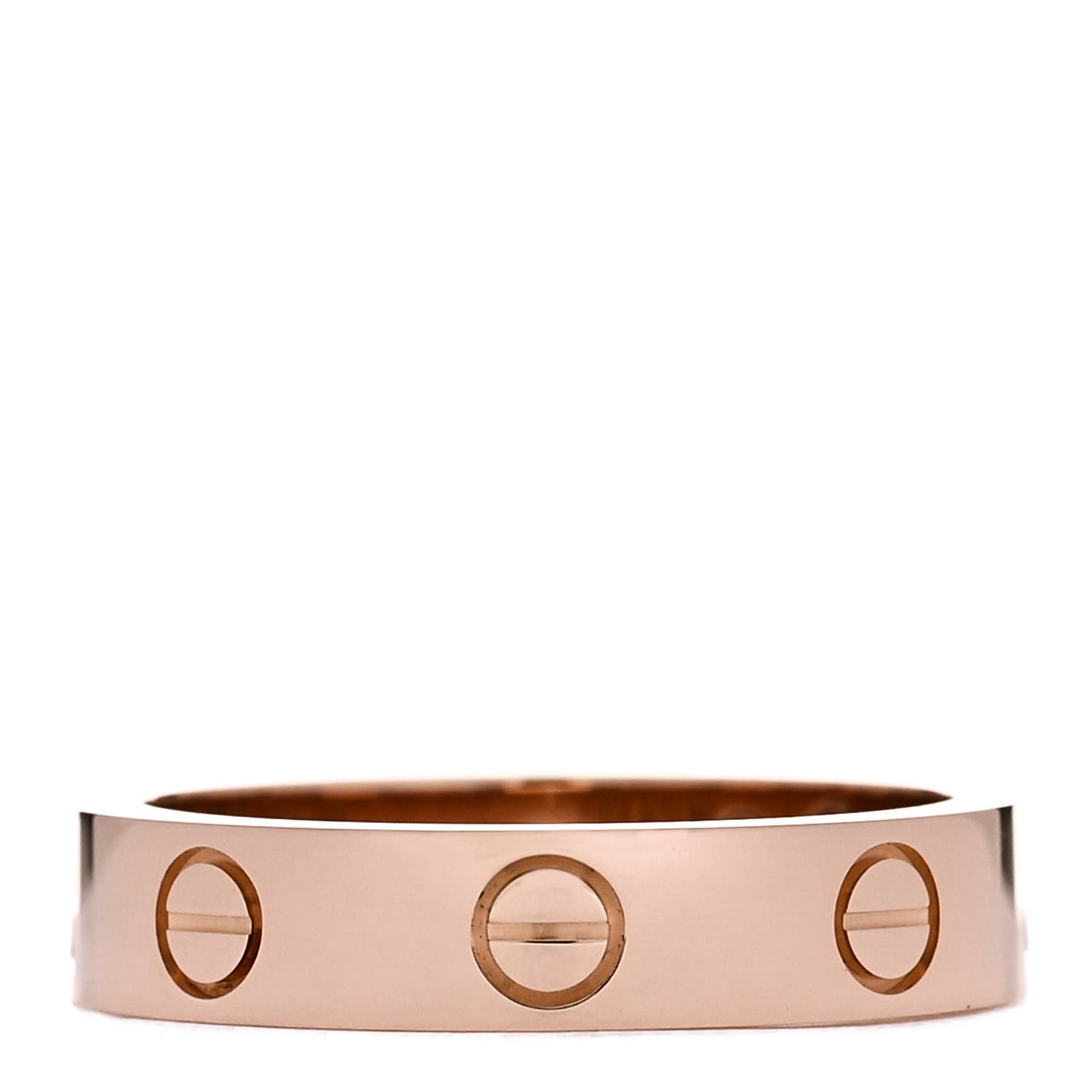 18K Pink Gold Diamond 4mm LOVE Wedding Band Ring 49 4.75