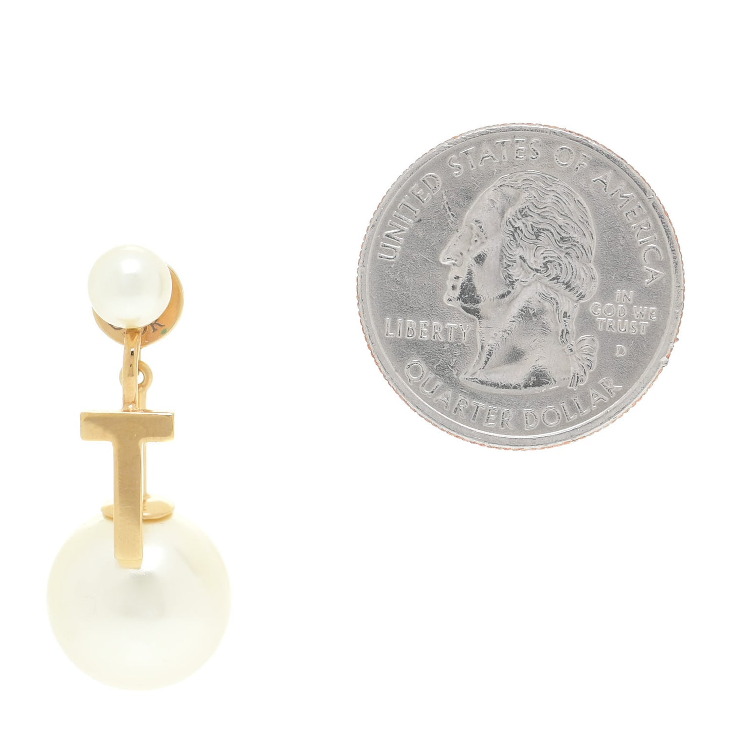 Pearl My ABCDior T Tribale Earring Gold