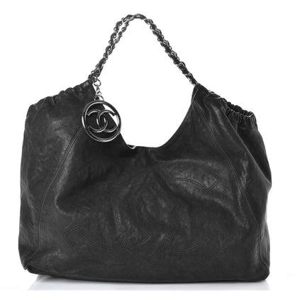 Chanel Distressed Caviar XL Coco Cabas Black 1 of 12