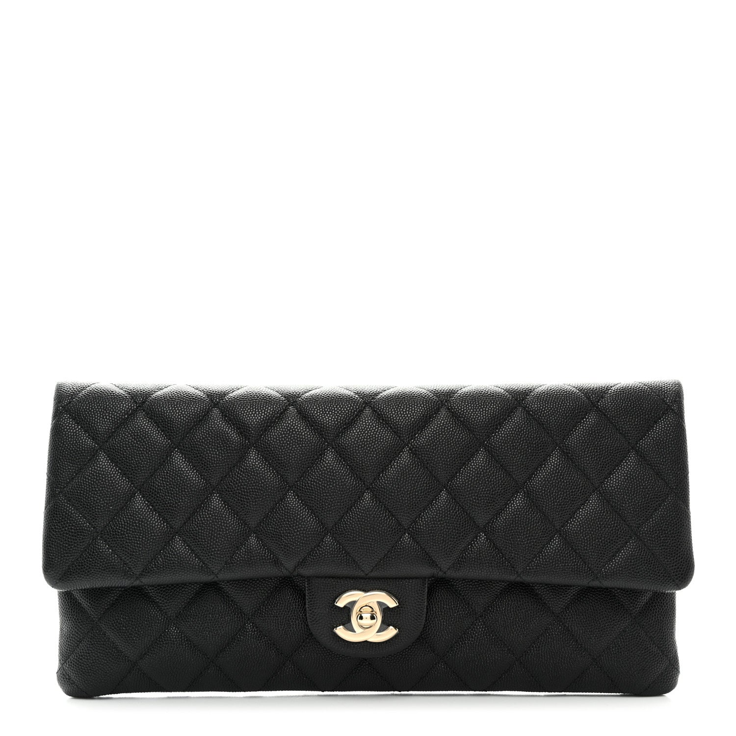 Chanel Caviar Quilted Flap Clutch Black 1 of 7
