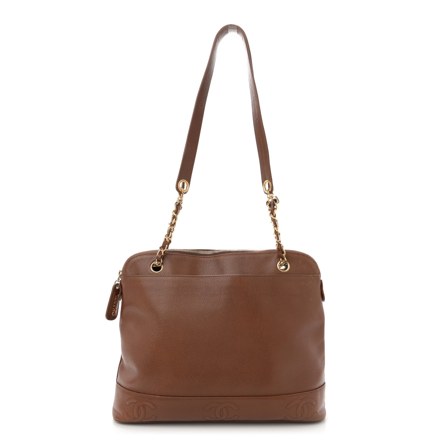 Chanel Caviar CC Shoulder Bag Brown 1 of 14