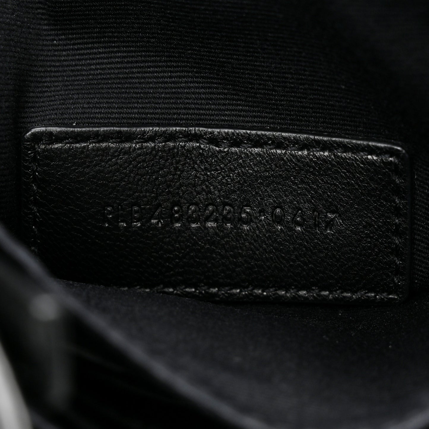 Calfskin Y Quilted Monogram Loulou Flap Bag Black