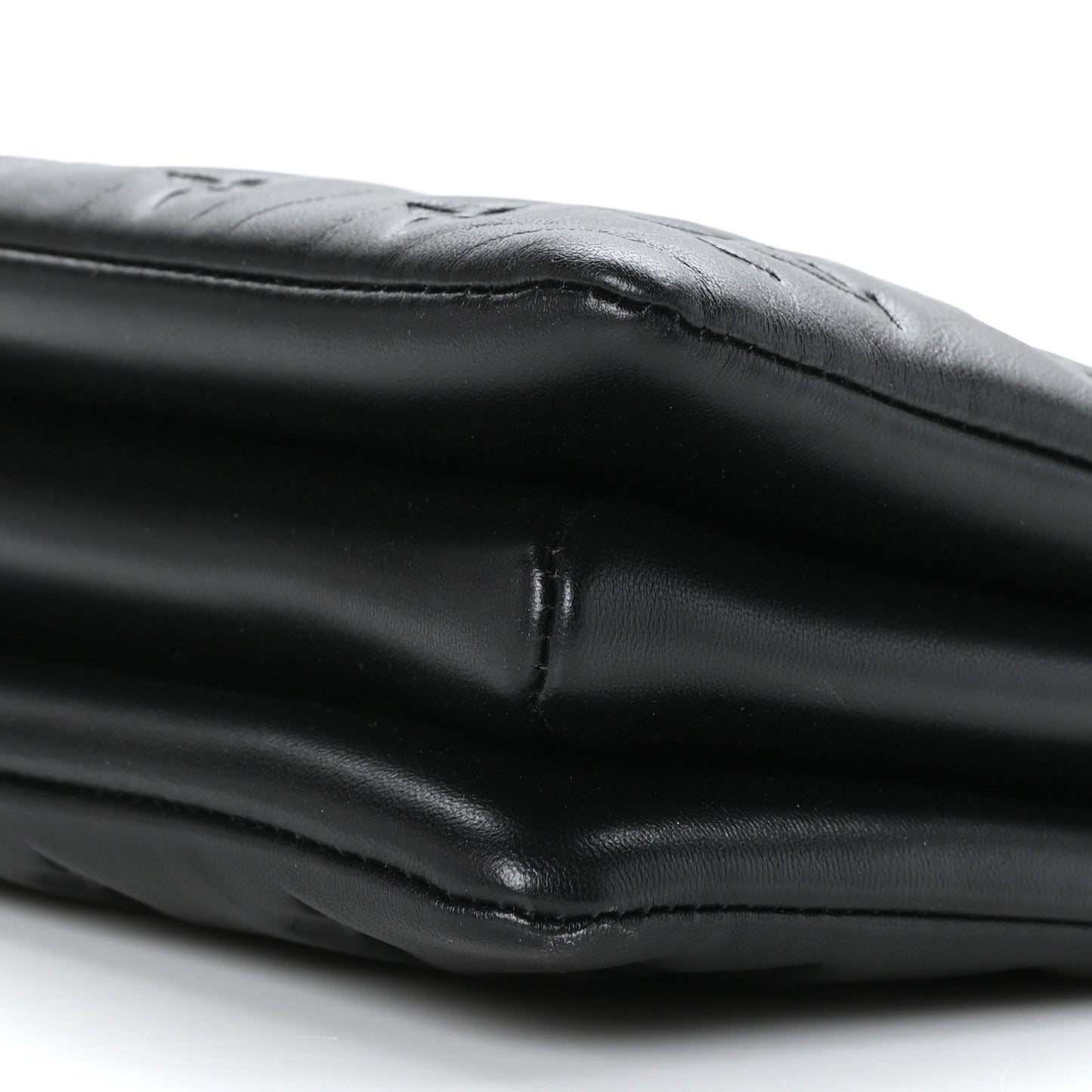 Lambskin Embossed Monogram Coussin BB Black