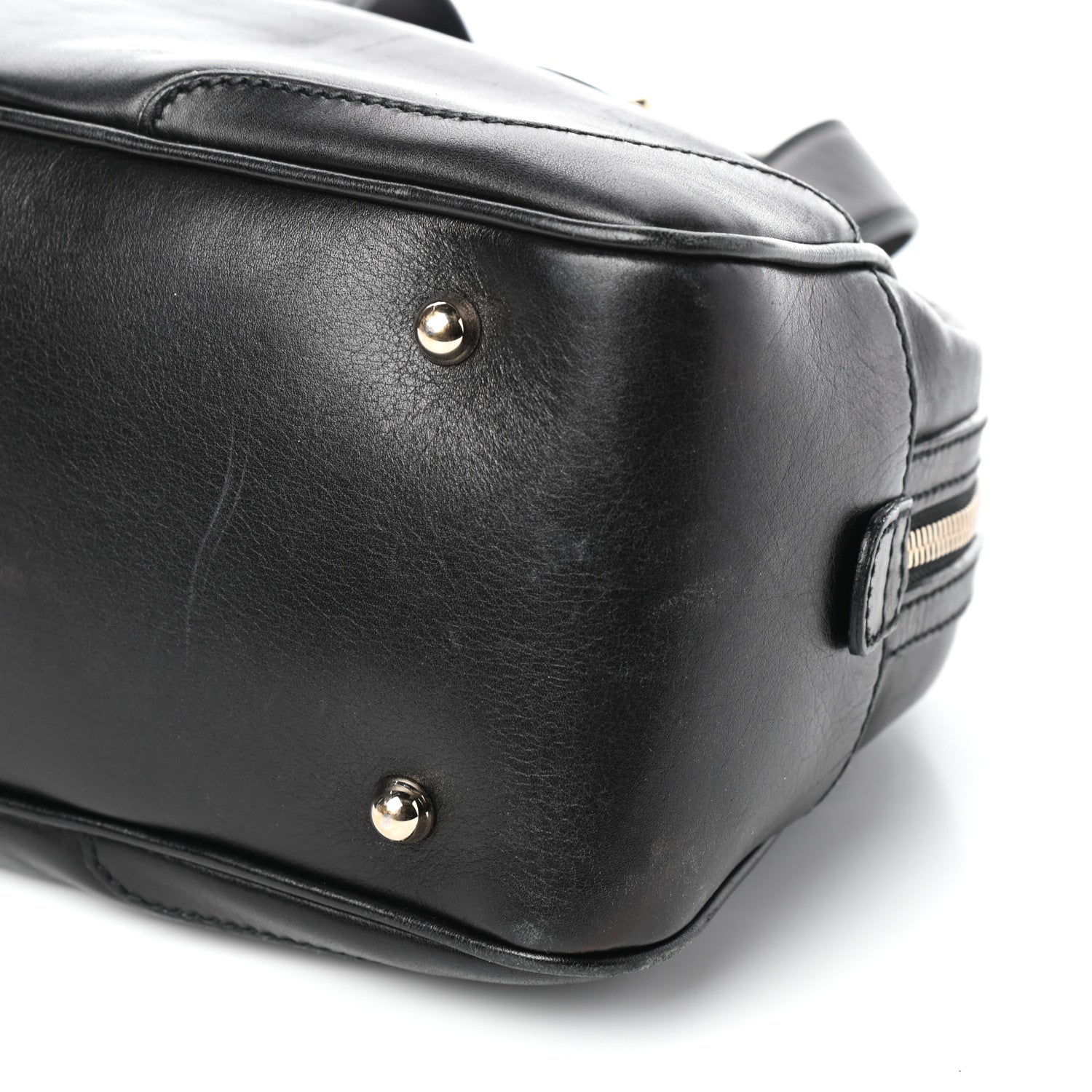 Gucci Calfskin Bamboo Boston Black 9 of 9