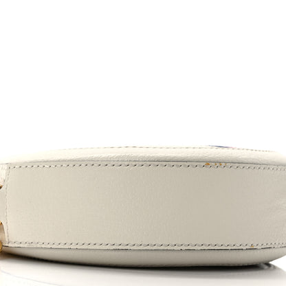 Gucci Textured Calfskin Web Mini Ophidia Round Shoulder Bag Mystic White 8 of 10