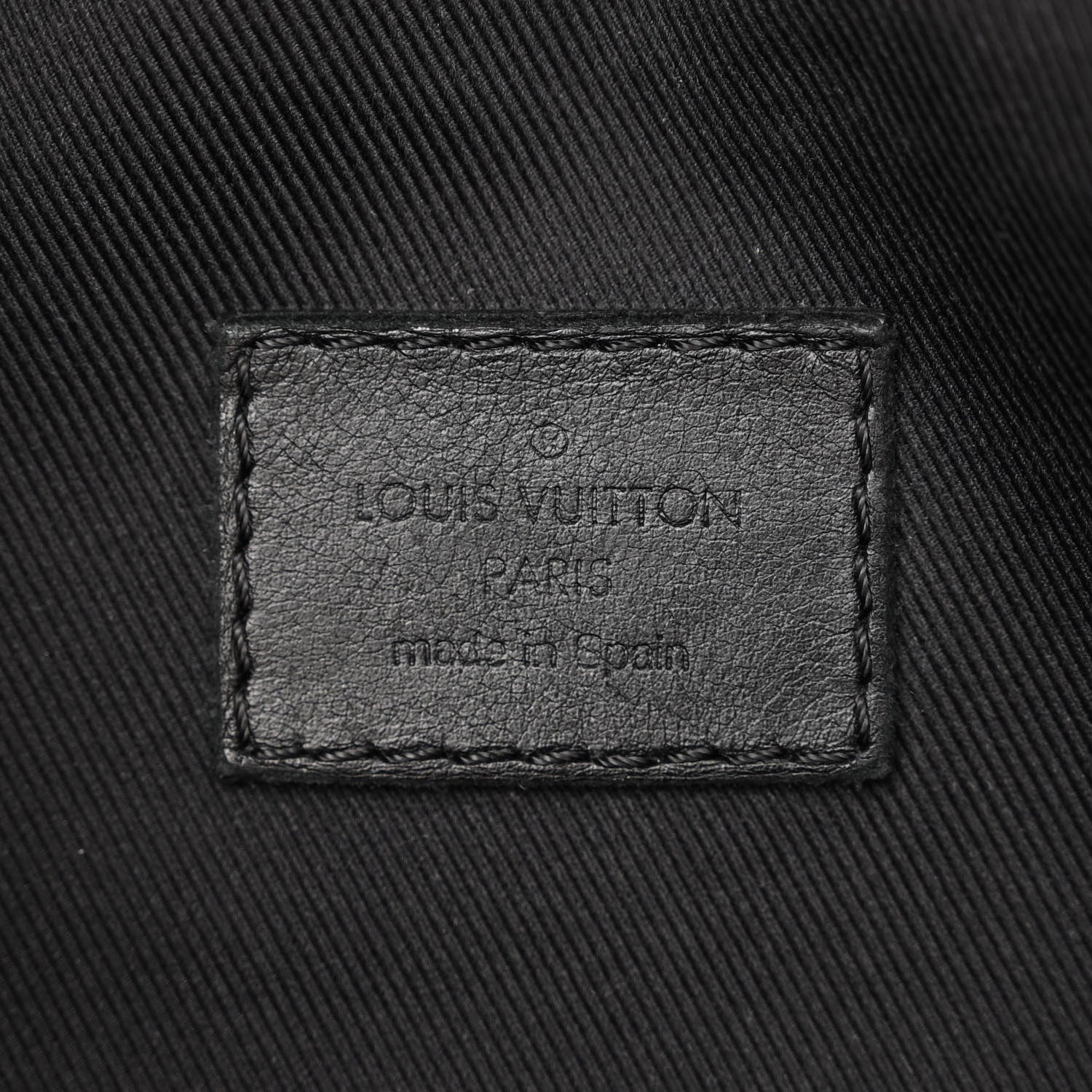 Louis Vuitton Calfskin Monogram Shadow Discovery Bumbag Black 6 of 14